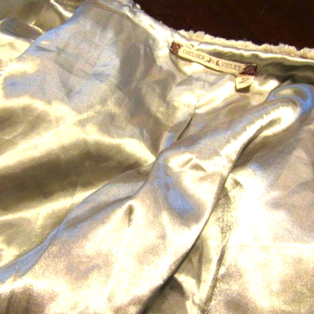 🪽 Cream Faux Fur Evening Jacket with Mocha Satin Lining - MJ - Picture 12 of 15